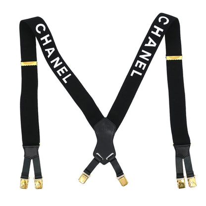 Chanel Black Suspenders Small Good 15