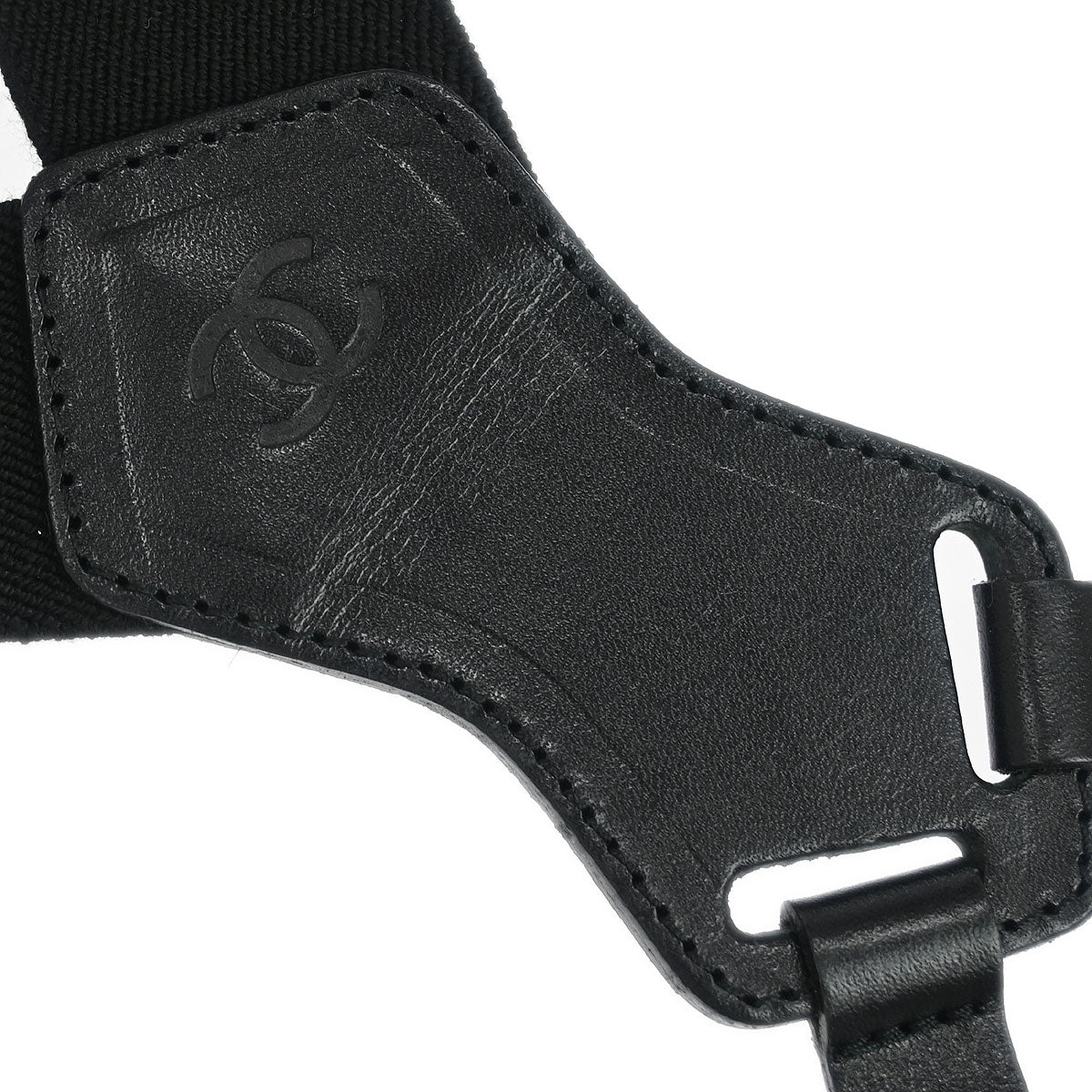 Chanel Black Suspenders Small Good 15