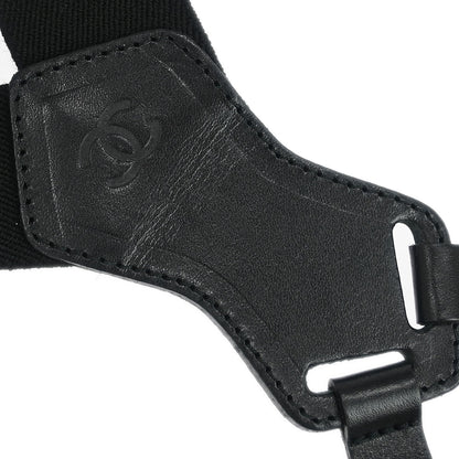 Chanel Black Suspenders Small Good 15