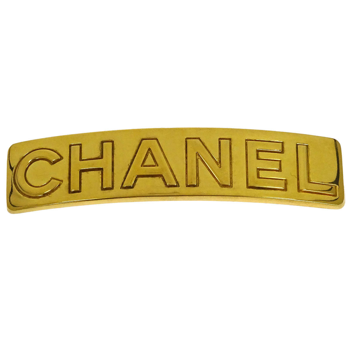 Chanel Hair Clip Barrette Gold 97A