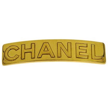 Chanel Hair Clip Barrette Gold 97A