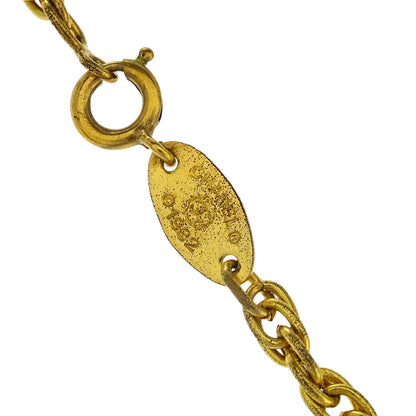 Chanel CC Chain Necklace Gold Heart 1982