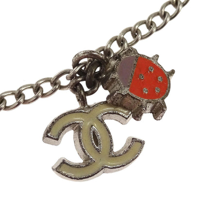 Chanel CC Ladybug Chain Bracelet Silver 04P