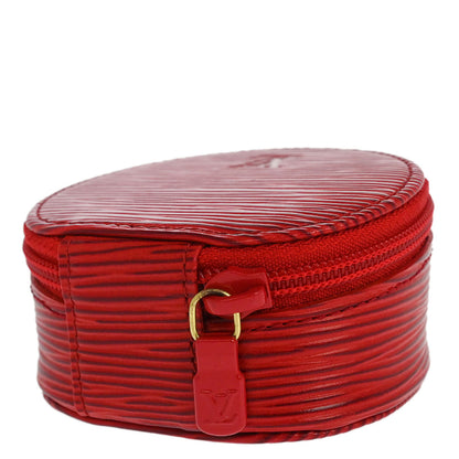 Louis Vuitton Red Epi Ecrin Bijou 8 Jewelry Case Pouch M48227