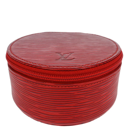 Louis Vuitton Red Epi Ecrin Bijou 10 Jewelry Case Pouch M48217