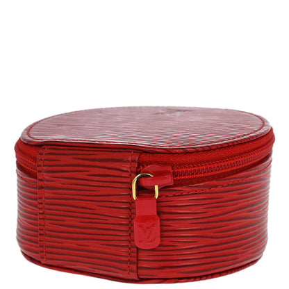 Louis Vuitton Red Epi Ecrin Bijou 10 Jewelry Case Pouch M48217