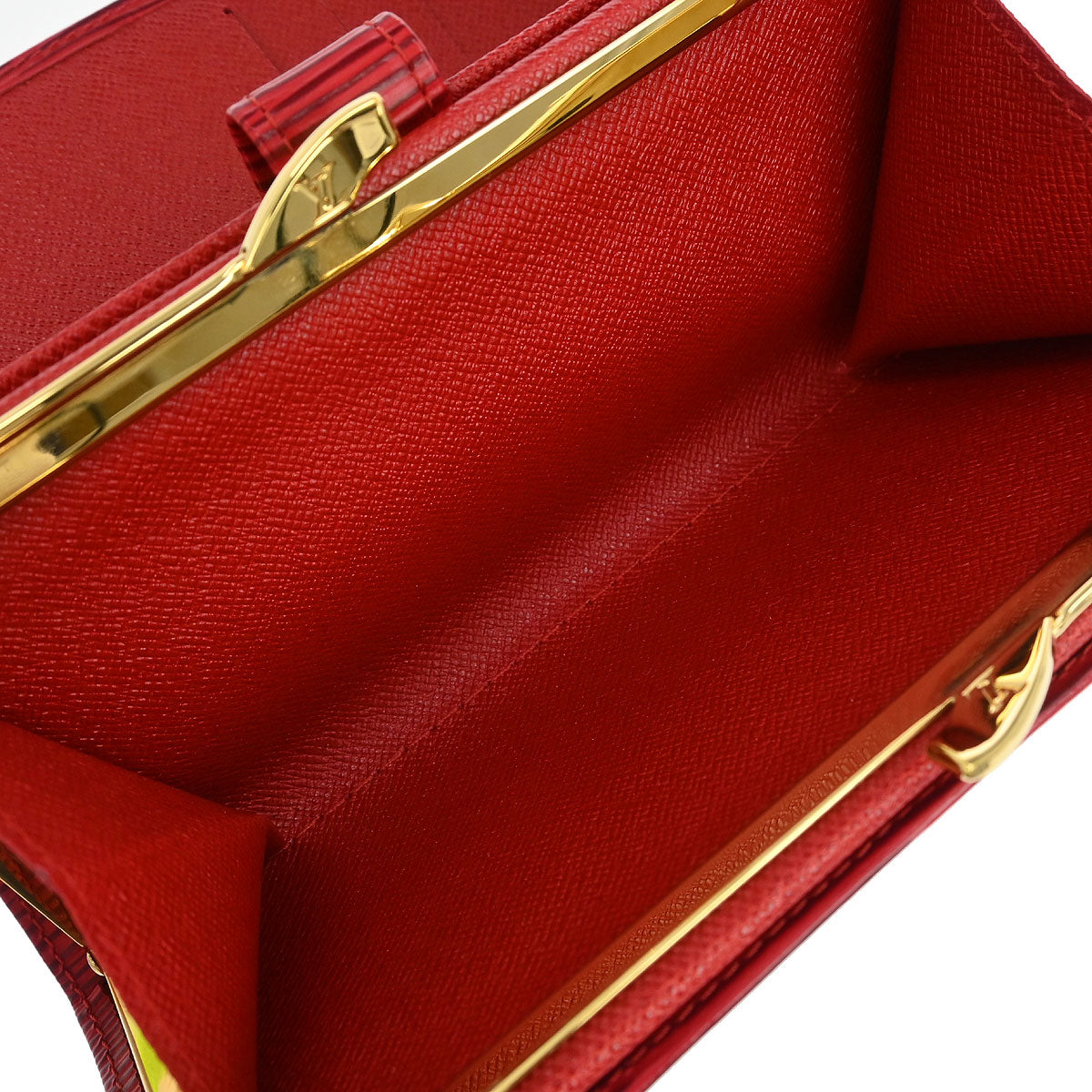 Louis Vuitton Red Epi Continental Viennois Long Wallet M63257
