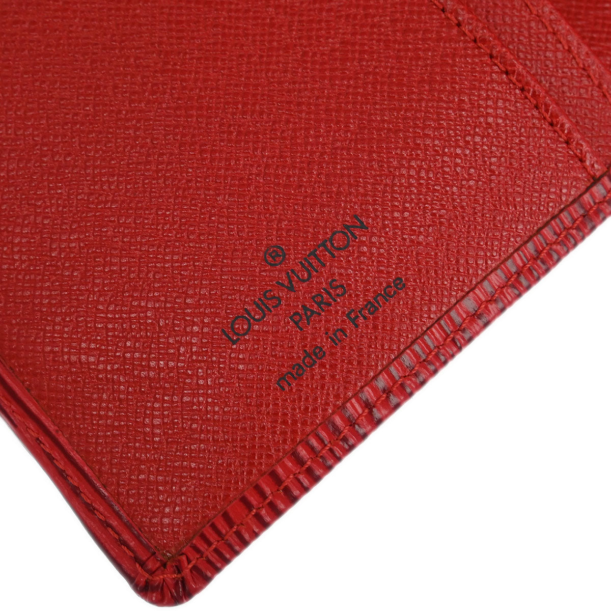 Louis Vuitton Red Epi Continental Viennois Long Wallet M63257