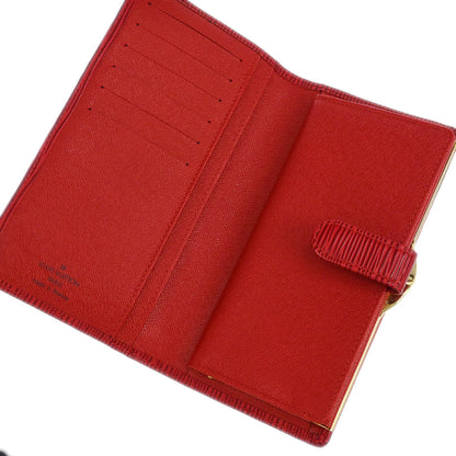 Louis Vuitton Red Epi Continental Viennois Long Wallet M63257