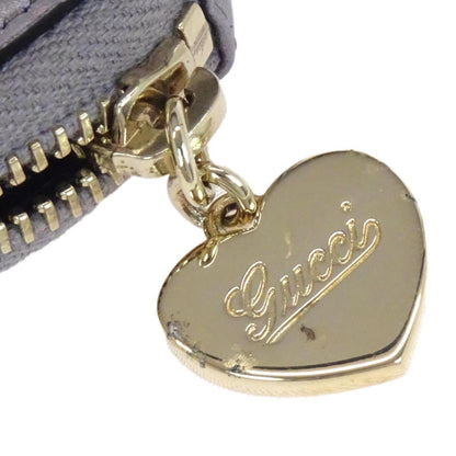 Gucci Metallic Purple Leather GG Coin Case Pouch