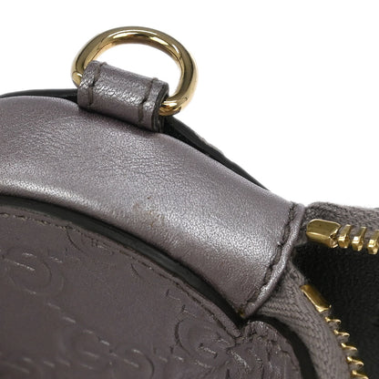 Gucci Metallic Purple Leather GG Coin Case Pouch