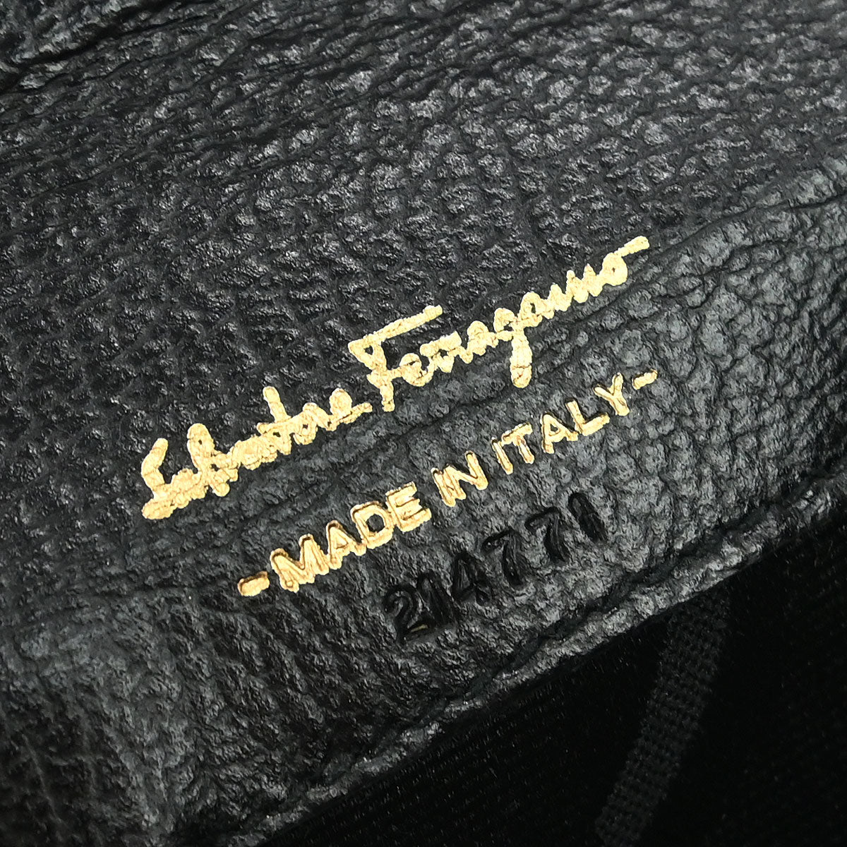 Salvatore Ferragamo Black Leather Gancini Pochette Shoulder Bag