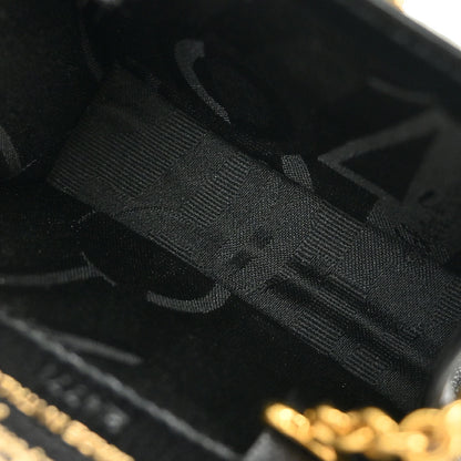 Salvatore Ferragamo Black Leather Gancini Pochette Shoulder Bag