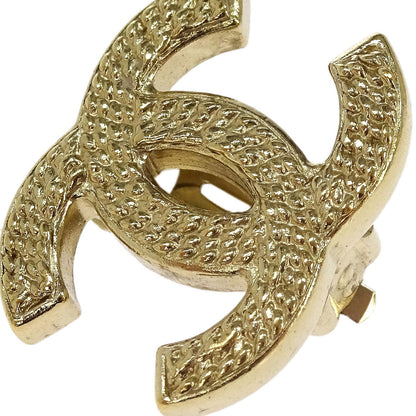 Chanel Gold CC Earrings Clip-On 07P