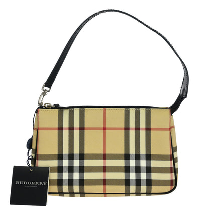 Burberry Clutch Bag Pouch Burberry Check Beige