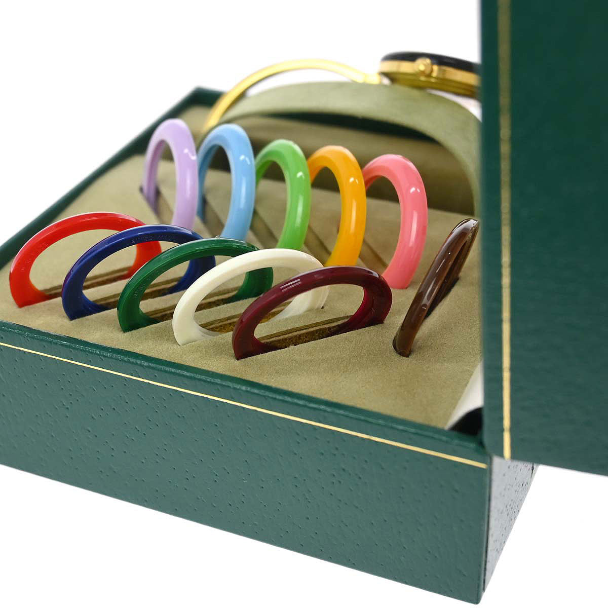 Gucci 11/12.2 Change Bezel Chameleon Quartz Watch SS