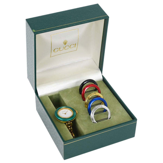 Gucci 11/12.2 Change Bezel Chameleon Quartz Watch SS