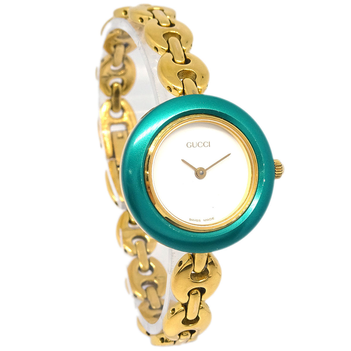 Gucci 11/12.2 Change Bezel Chameleon Quartz Watch SS