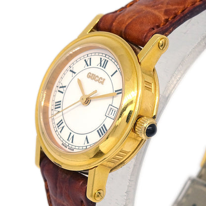 Gucci * 7200L Quartz Watch SS Crocodile