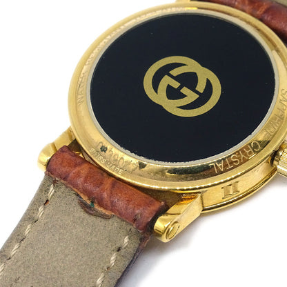 Gucci * 7200L Quartz Watch SS Crocodile