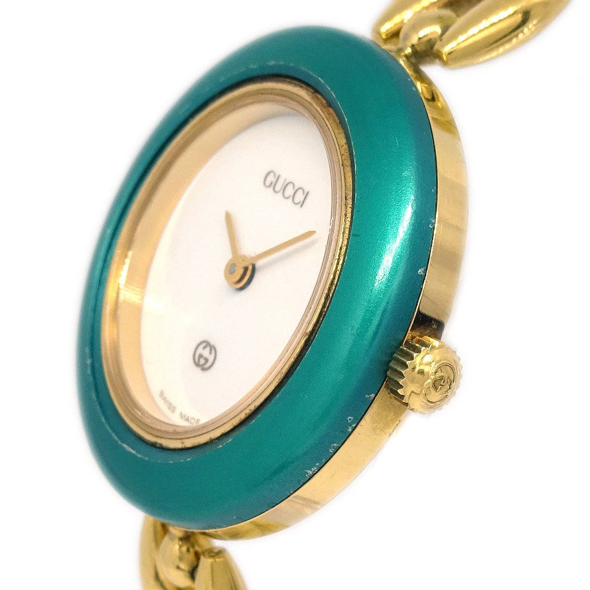 Gucci 11/12 Change Bezel Chameleon Quartz Watch SS