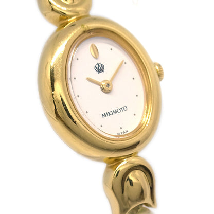 Mikimoto 1E20-3030 Pearl Quartz Watch SS