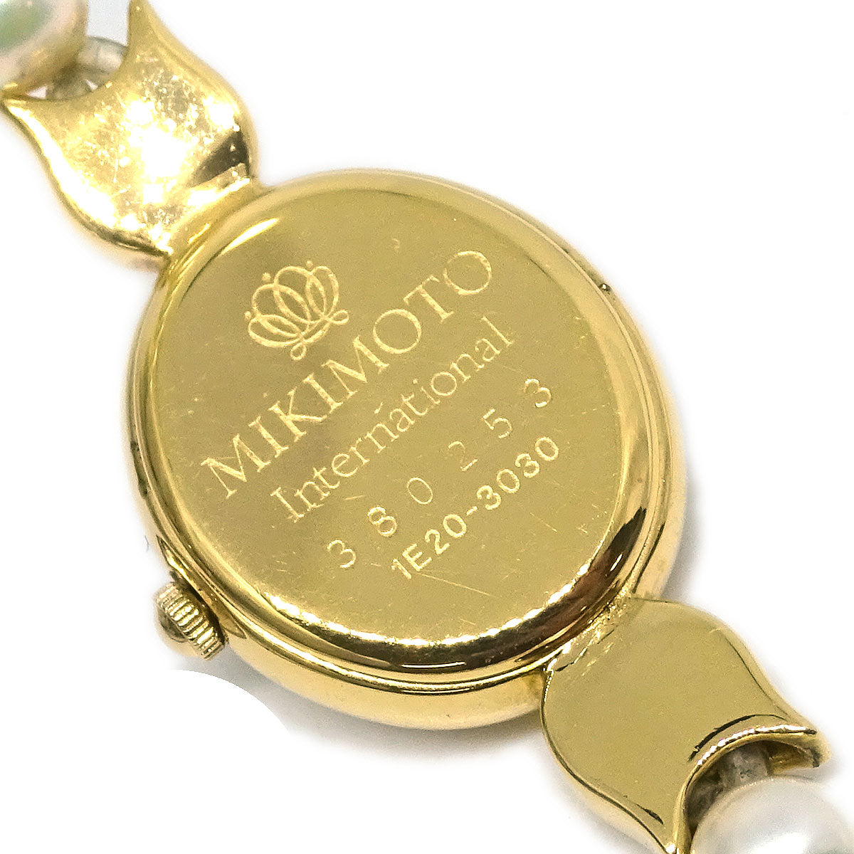 Mikimoto 1E20-3030 Pearl Quartz Watch SS