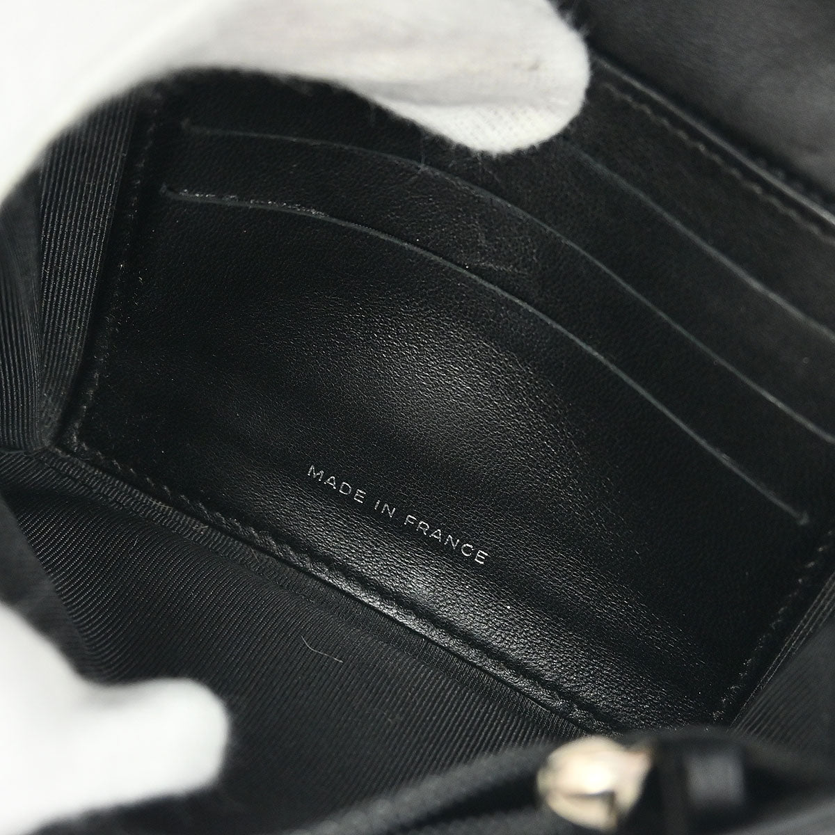 Chanel * 2006-2008 Black Lambskin Pony Hair Ostrich Wallet