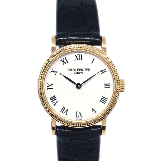 Patek Philippe * Calatrava Ref.4809 Manual-winding Watch 18K Crocodile