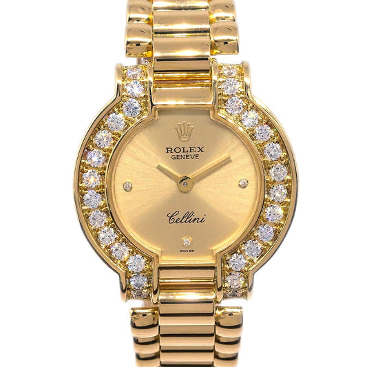 Rolex Cellini Ref.2253 Manual-winding Watch 18KYG Diamond
