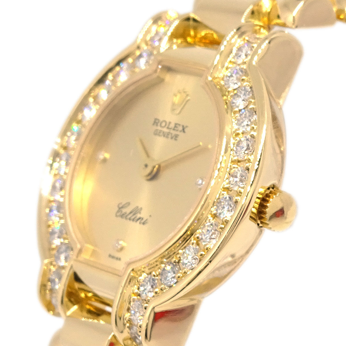 Rolex Cellini Ref.2253 Manual-winding Watch 18KYG Diamond