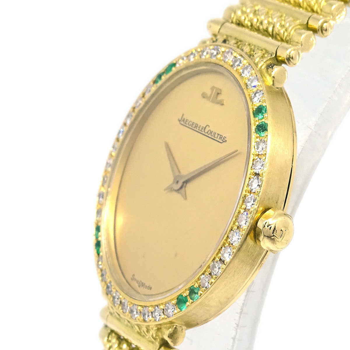 Jaeger Lecoultre Ref.1000771 Quartz Watch 18KYG Diamond Emerald