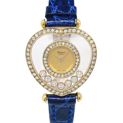 Chopard * Happy Diamonds Ref.20/4516 Quartz Watch 18KYG Crocodile