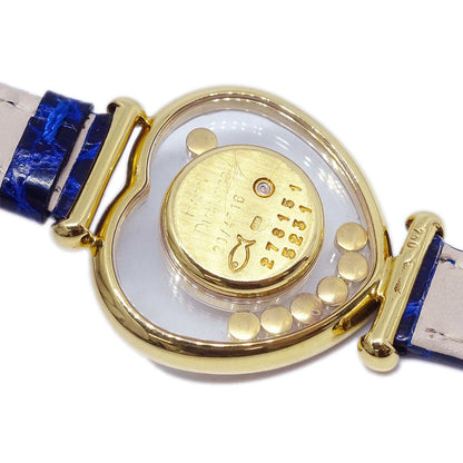 Chopard * Happy Diamonds Ref.20/4516 Quartz Watch 18KYG Crocodile