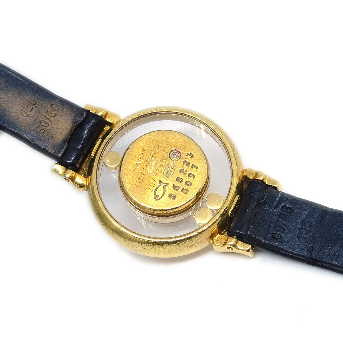 Chopard * Happy Diamonds Ref.20/4297 Quartz Watch 18KYG Diamond Crocodile