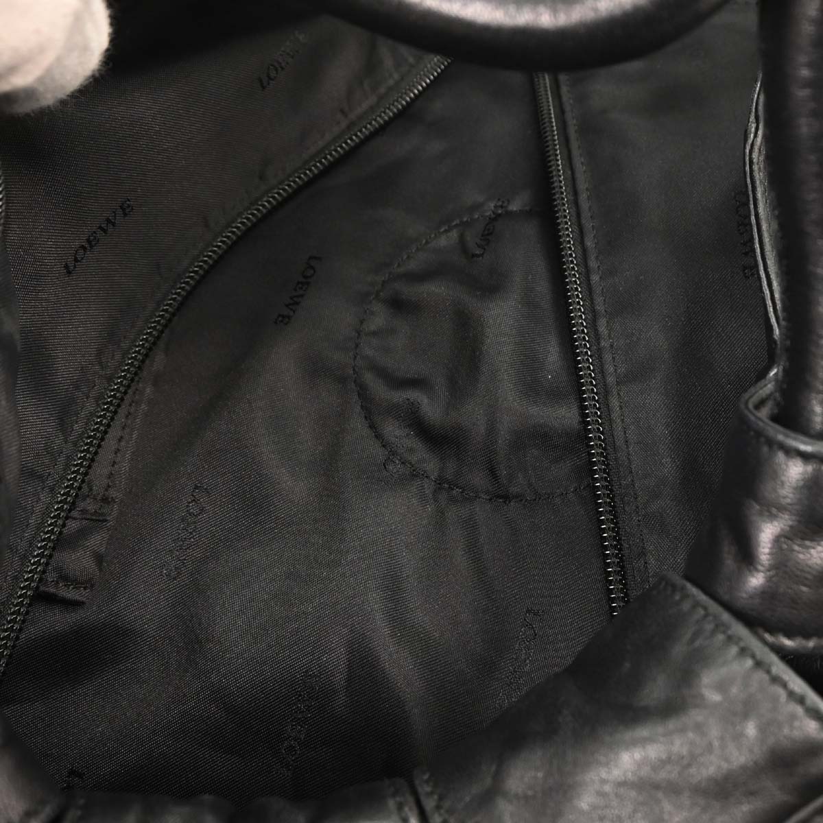 Loewe Black Lambskin Nappa Aire Tote Bag