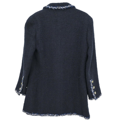 Chanel 1994 Double Breasted Jacket Navy #40