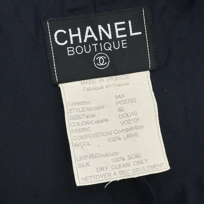 Chanel 1994 Double Breasted Jacket Navy #40