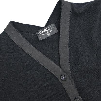 Chanel Setup Suit Cardigan Skirt Black #40