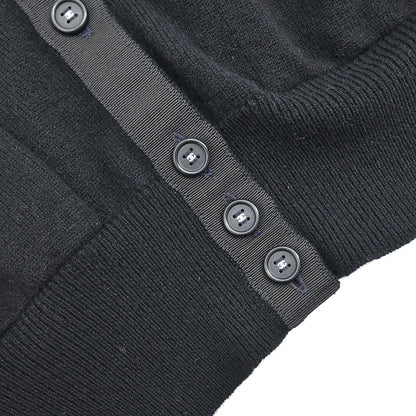 Chanel Setup Suit Cardigan Skirt Black #40