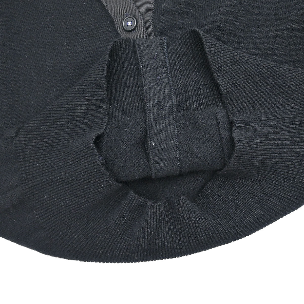 Chanel Setup Suit Cardigan Skirt Black #40