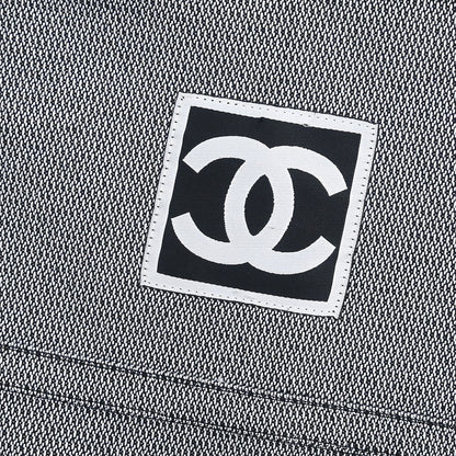 Chanel 2009 Single Breasted Jacket Sport Line Jacket Gray #36