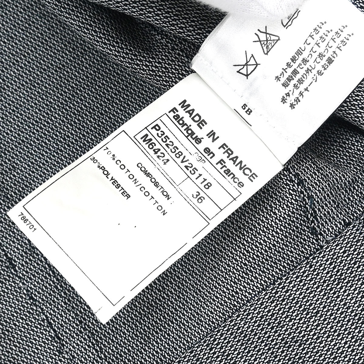 Chanel 2009 Single Breasted Jacket Sport Line Jacket Gray #36