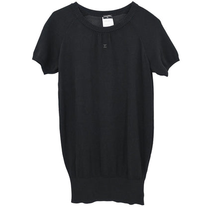 Chanel 2001 T-shirt Top Black #38