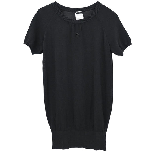 Chanel 2001 T-shirt Top Black #38