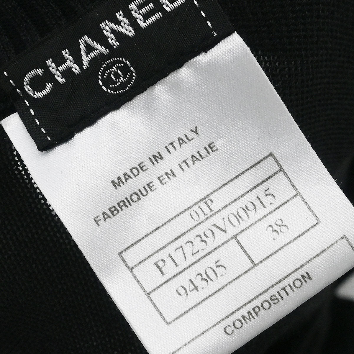 Chanel 2001 T-shirt Top Black #38