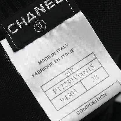 Chanel 2001 T-shirt Top Black #38