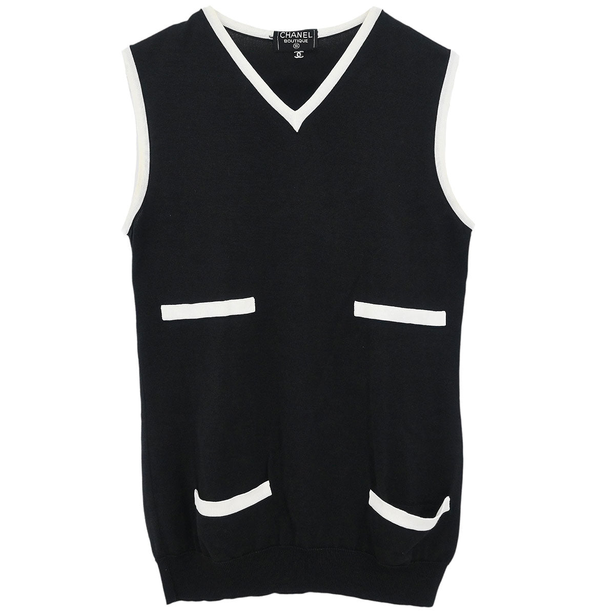 Chanel Sleeveless Top Black #42
