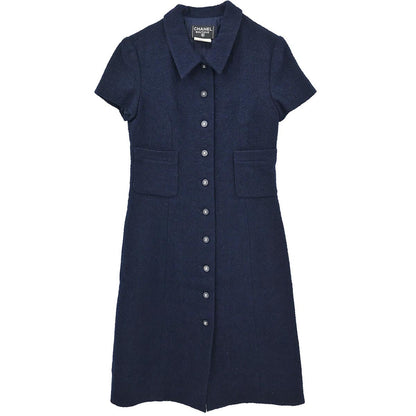 Chanel 1996 Jacket Dress Navy #36
