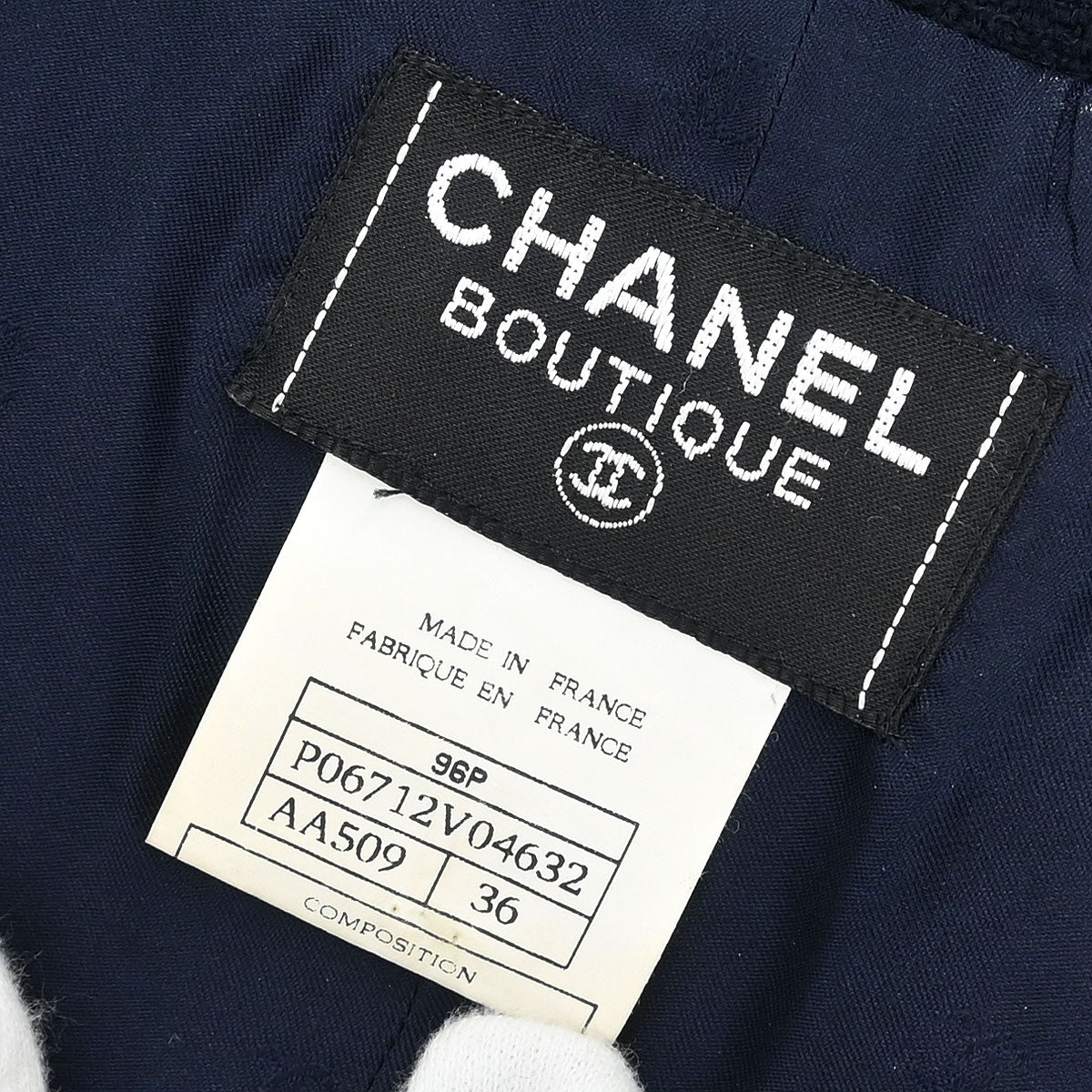 Chanel 1996 Jacket Dress Navy #36